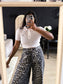 Miu Miu cropped crochet polo wit