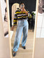 Studio Anneloes lightweight travel quality blouse navy