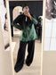 Fifth House leo print shirt emerald