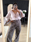 Isato designer bohemian top wit