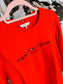 Tommy Hilfiger logo embroidery sweater rood