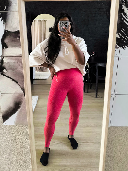 Gymshark adapt seamless sport tights red
