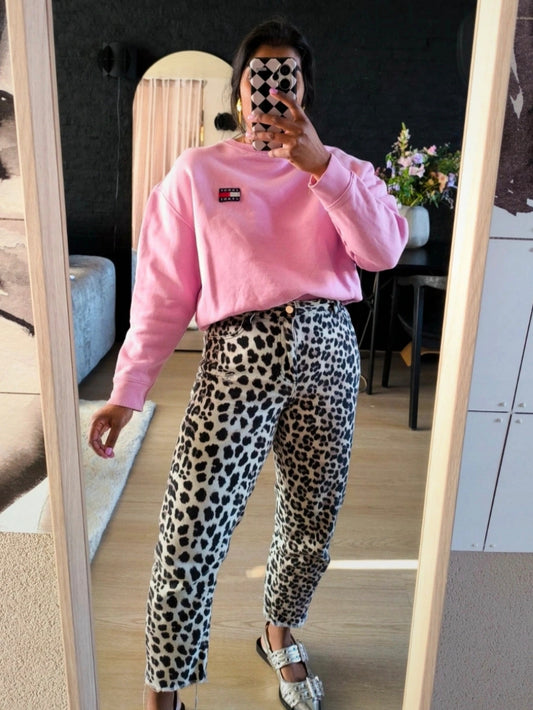 Tommy Jeans boxy fit sweater flamingo