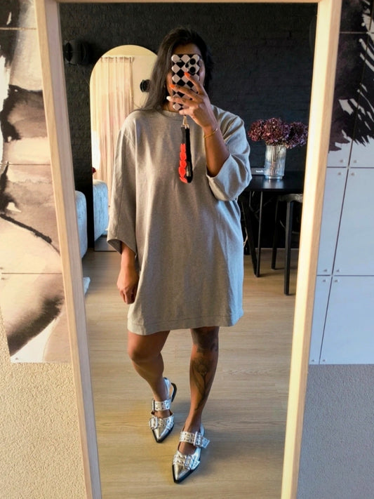 MSCH ressler sweat dress grey melange