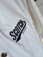 Heren - Scotch & Soda embroidered cotton shacket wit