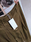 Mango tencel tapered pantalon dark olive