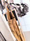 Zara popline cotton bohemian jurk cognac