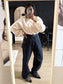 Zara relaxed fit high waist wide leg jeans