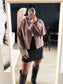 Geisha tailored bomber jacket dark taupe (B-keuze)