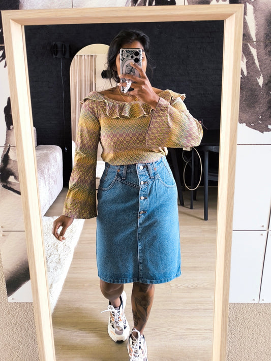 Vintage unieke LEE Gossip denim rok