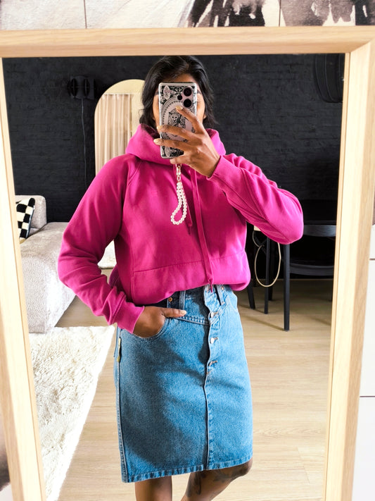 G-STAR Premium Core hoodie 2.0 fuchsia