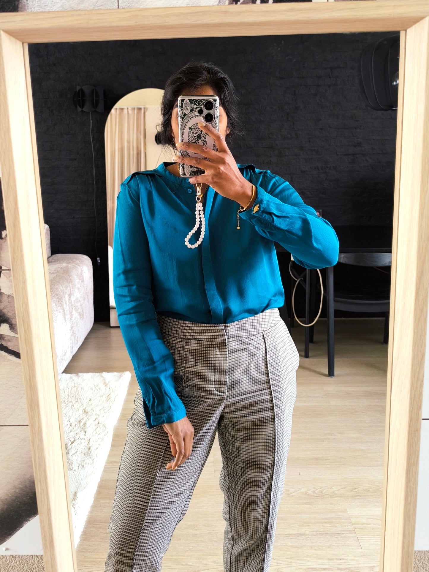 Fabienne Chapot sunset blouse teal green