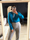 Fabienne Chapot sunset blouse teal green