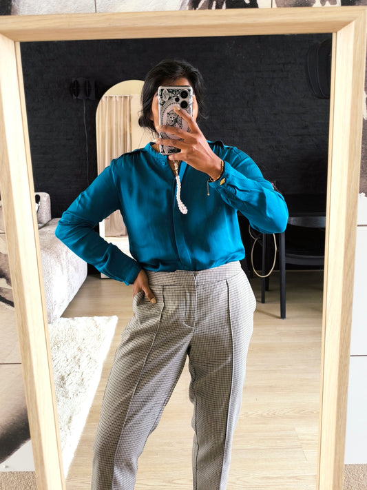 Fabienne Chapot sunset blouse teal green