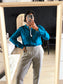 Fabienne Chapot sunset blouse teal green