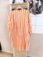 Garcia striped cotton candy  jurk