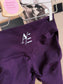 Ares crunch sport tights midnight purple