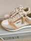 Tamaris zip sneaker ivory comb