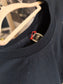 The North Face cropped backprint tee zwart