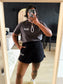 Ganni love club program backprint logo tee ash