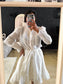 NIKKIE broderie anglaise ruffle jurk wit