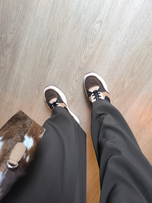 The Hoff Brand noord lederen sneakers camel & coffee