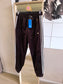 Adidas Originals limited firebird velvet pants chocolate brown
