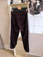 Adidas Originals limited firebird velvet pants chocolate brown