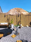 Parasol the fringe bohemian natural beige