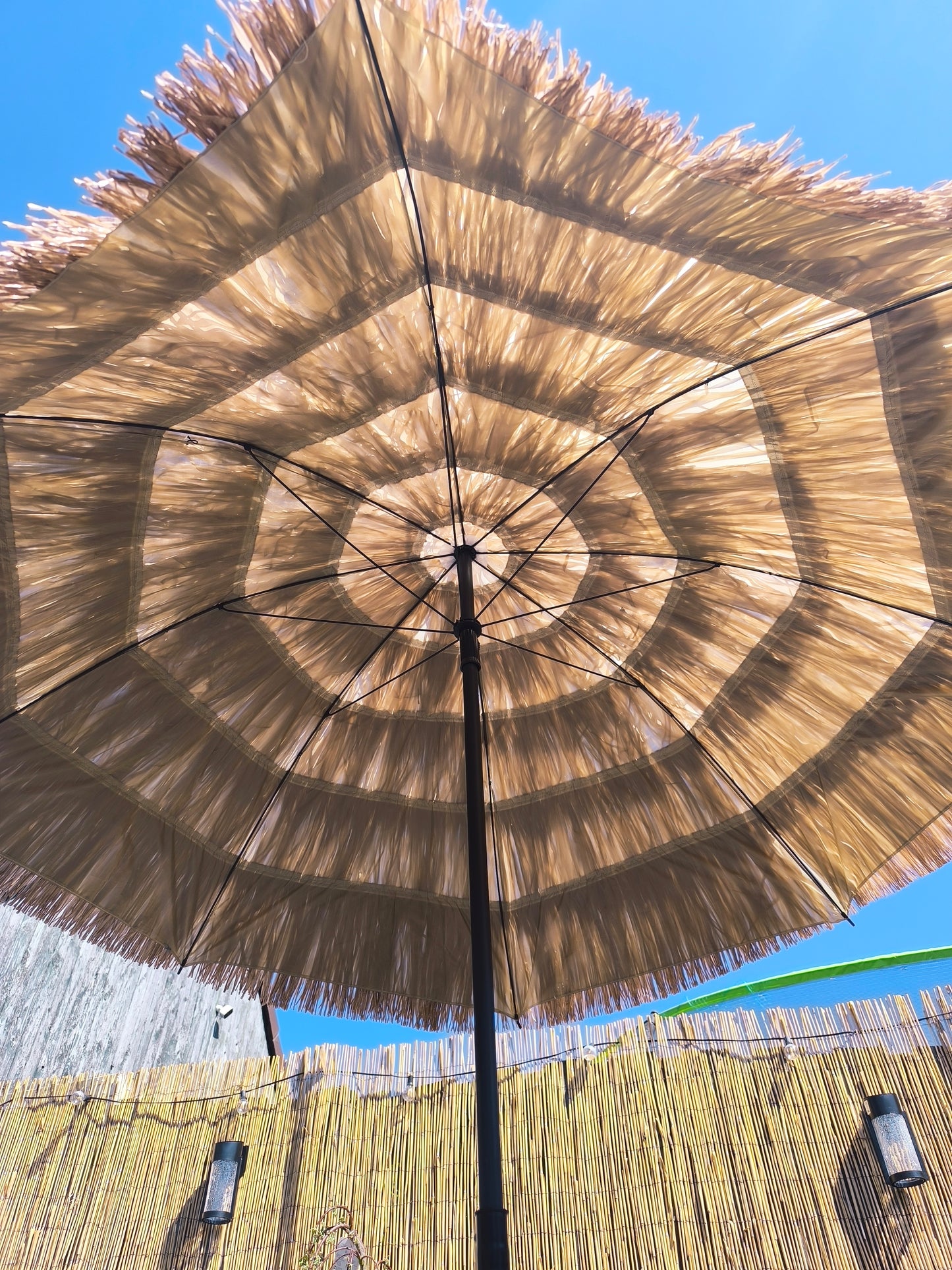 Parasol the fringe bohemian natural beige