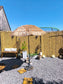 Parasol the fringe bohemian natural beige