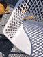 Tuinstoelen set/4 webbing warm grey