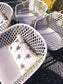 Tuinstoelen set/4 webbing warm grey
