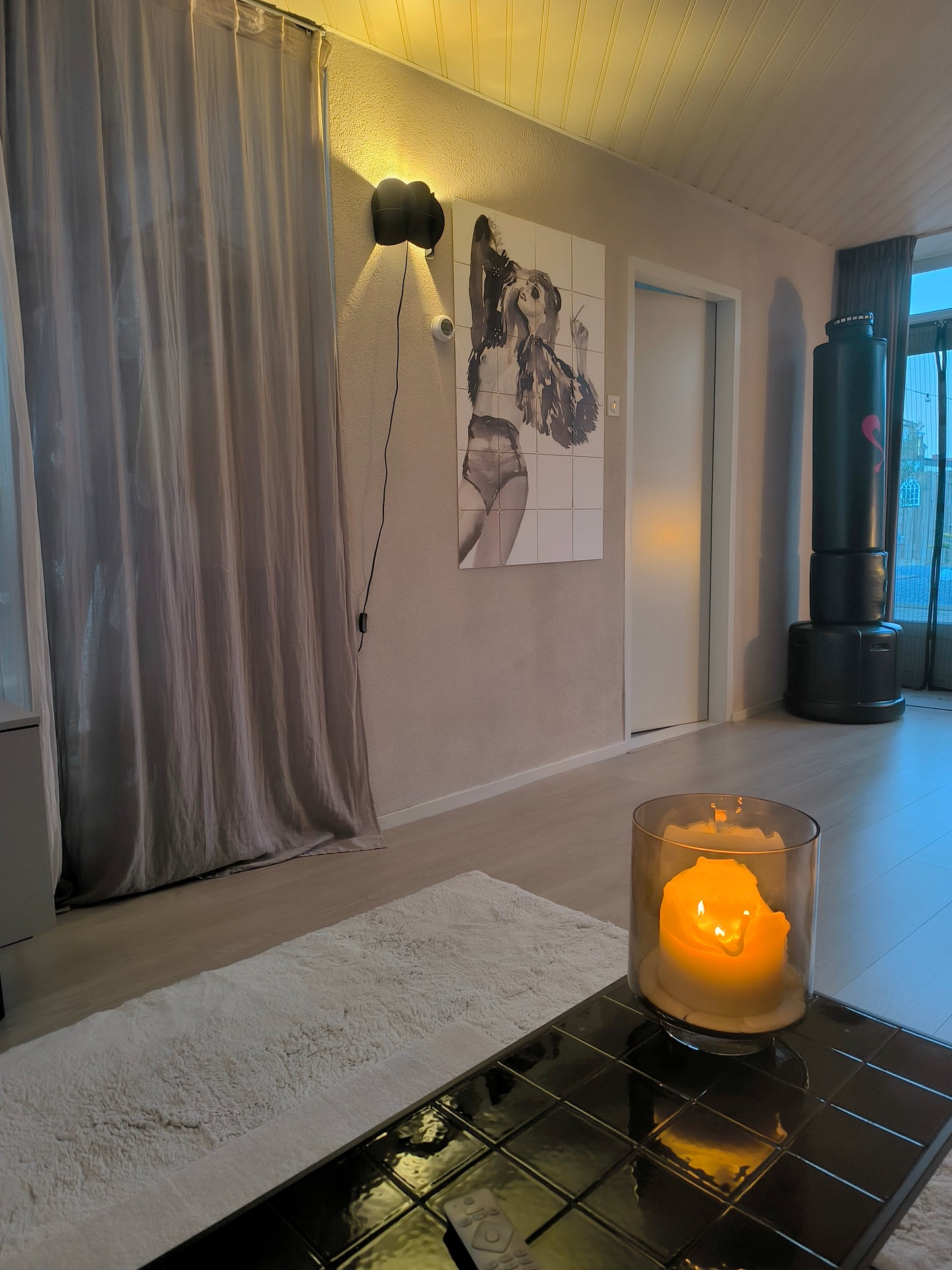 Dutchbone corridor wandlamp zwart