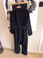 WRSTBHVR denim overall jumpsuit raven black