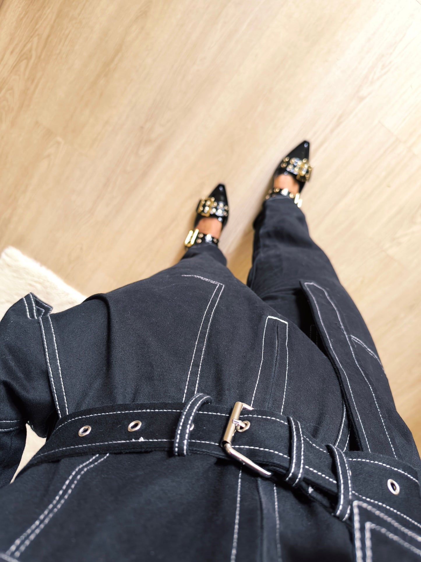 WRSTBHVR denim overall jumpsuit raven black