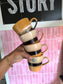 HKLiving 70's ceramics set van 4 americano mugs