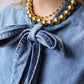 I AM JAI grote kralen ketting goud