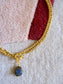 I AM JAI grote gourmet ketting + edelsteen bedel goud