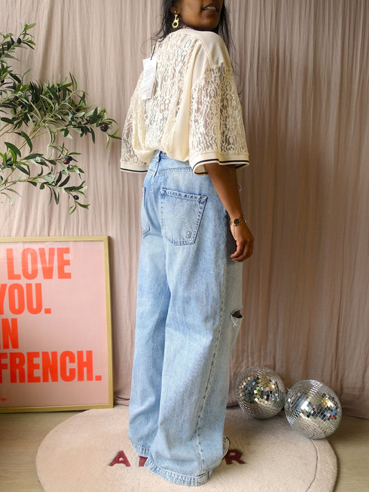 Icon Denim Gracy wide leg baggy jeans