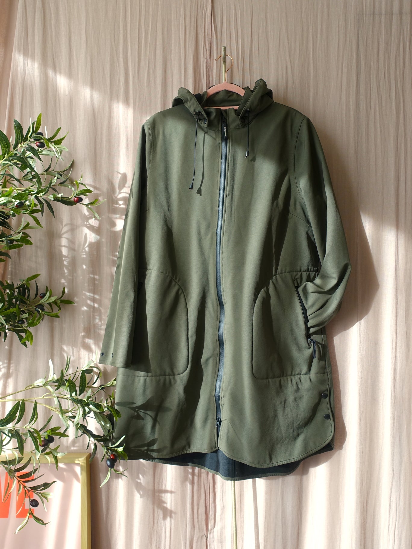 Ilse Jacobsen premium rain coat dark army green