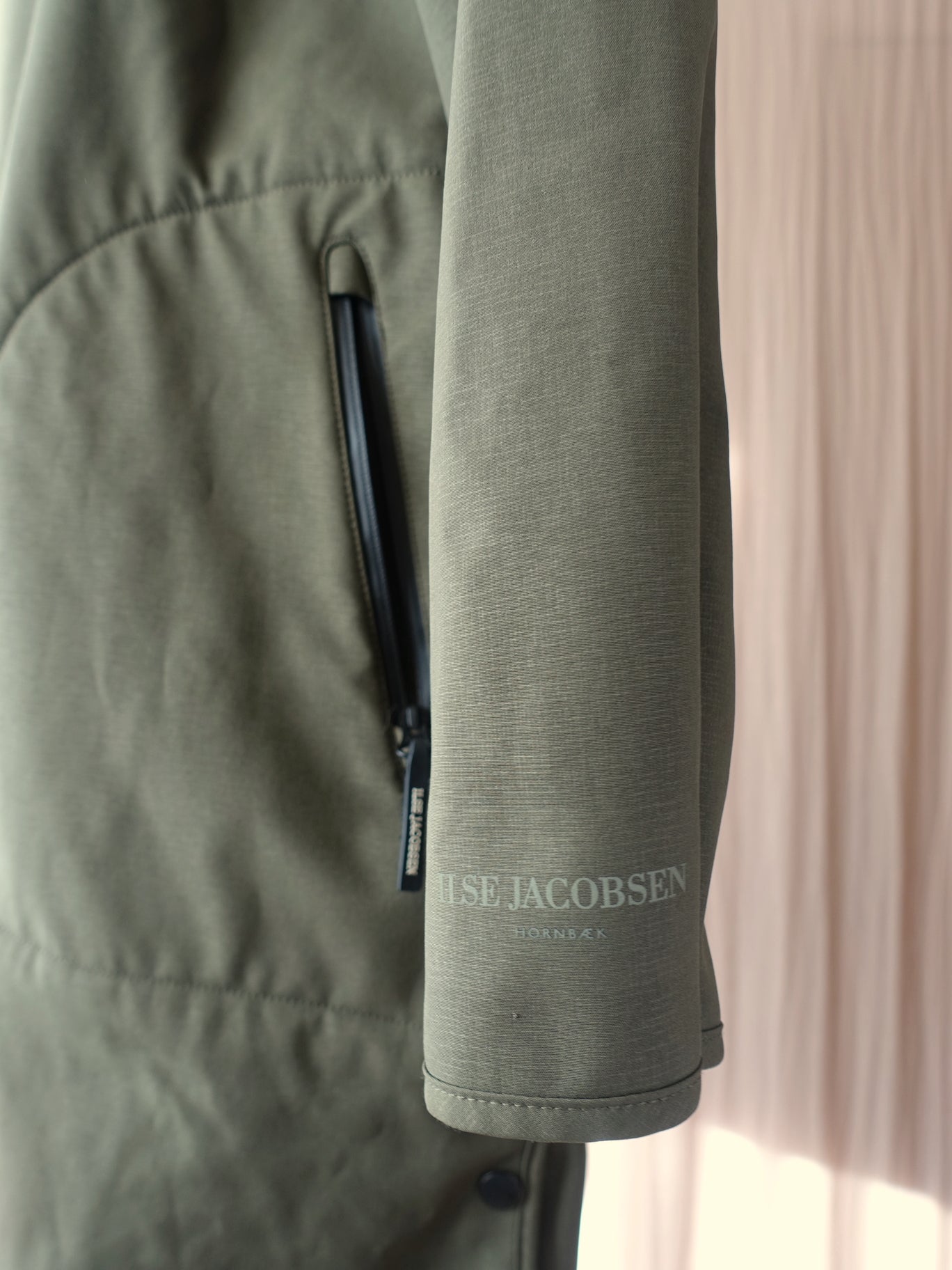 Ilse Jacobsen premium rain coat dark army green