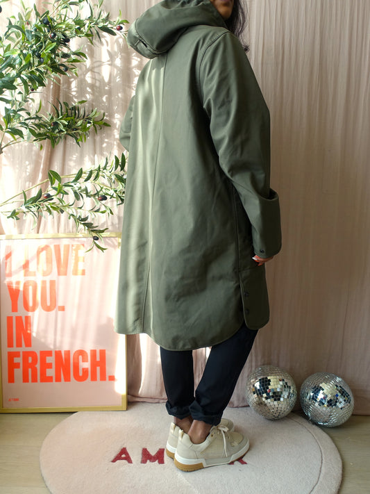 Ilse Jacobsen premium rain coat dark army green