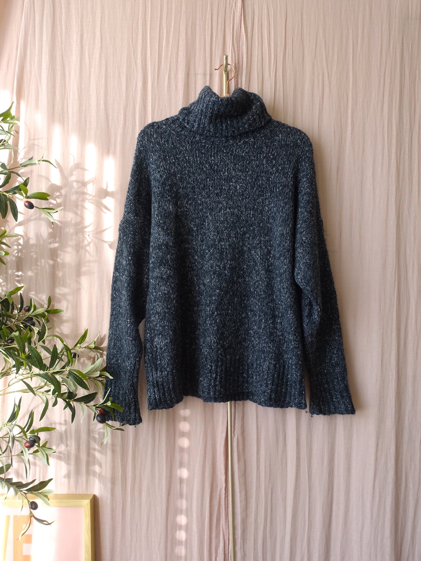 Isabel Marant Étoile oversized turtle neck knit graphite grey