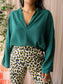 La Fée Maraboutée batwing top posy green