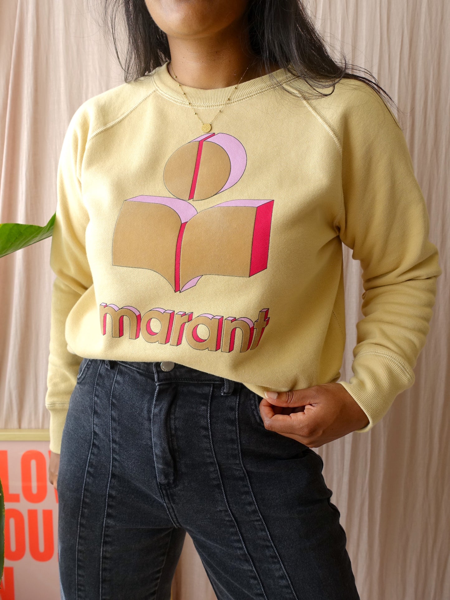 Isabel Marant Mobyli sweater pastel yellow