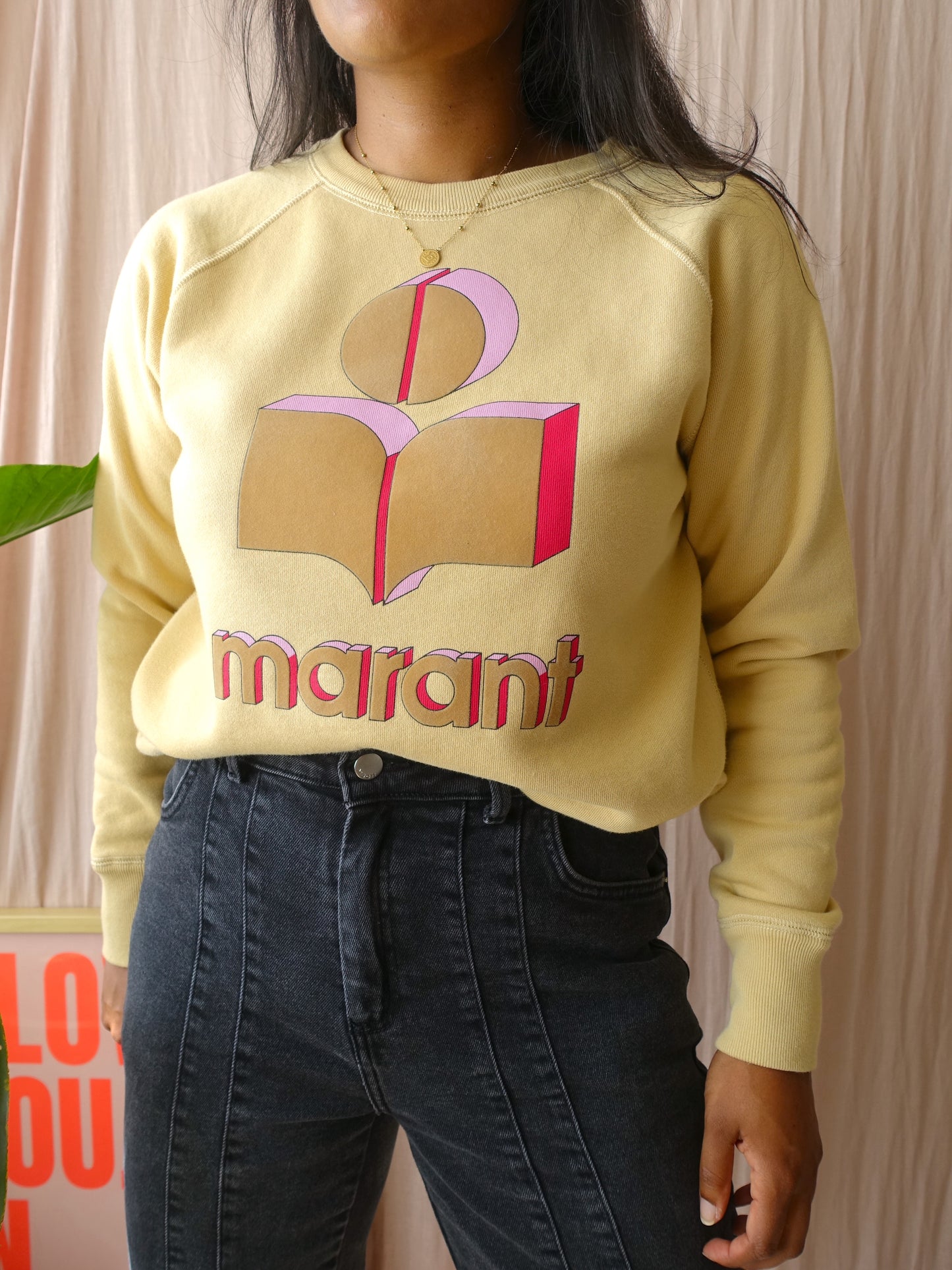 Isabel Marant Mobyli sweater pastel yellow