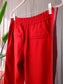 Drykorn virign wool high wide leg pantalon scarlet