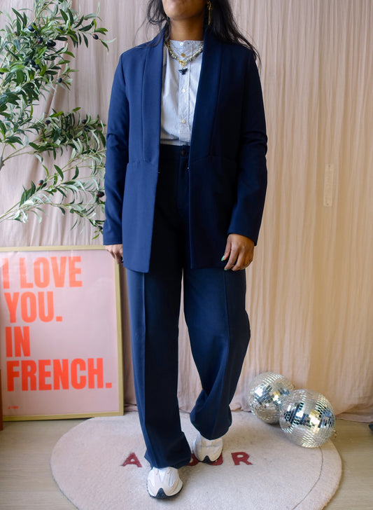 Ivy Oak premium designer blazer midnight blue