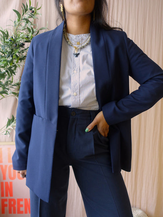 Ivy Oak premium designer blazer midnight blue